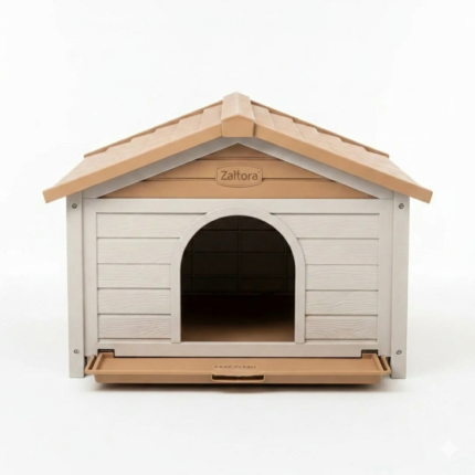 Zaltora Plastic Rabbit House - Durable Indoor/Outdoor Hutch with Easy Clean Tray